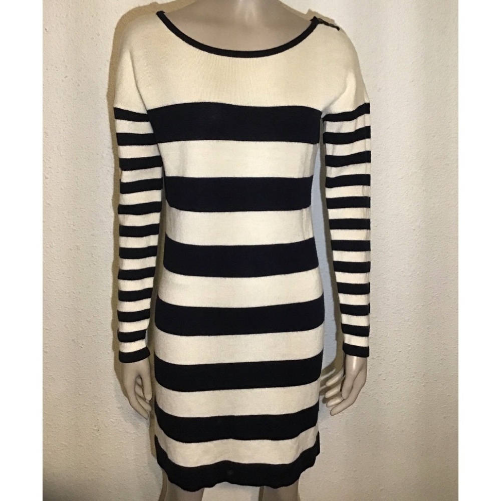 Ann Taylor Loft striped sweater dress size medium